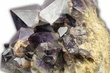 Deep Purple Amethyst Crystal Cluster With Huge Crystals #250743-2